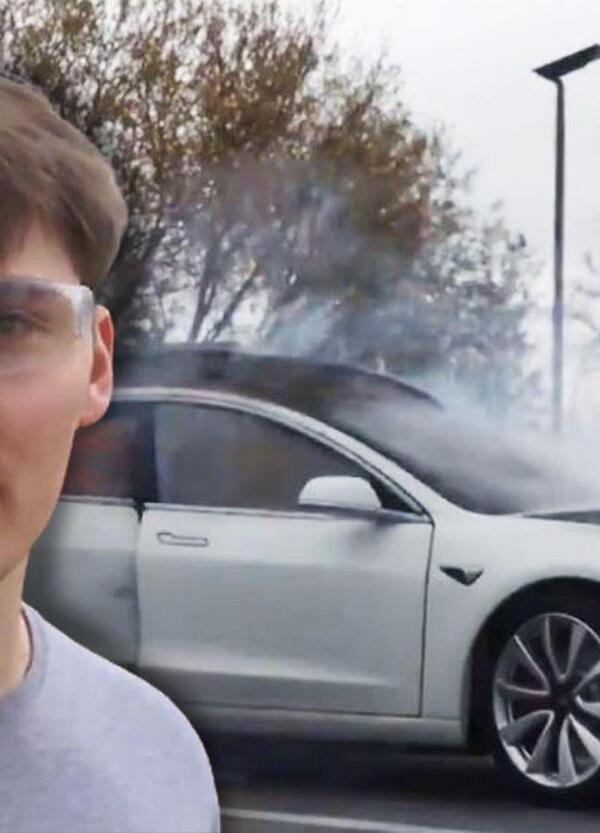 Diventa milionario con le azioni di GameStop e brucia la sua Tesla Model 3 per festeggiare