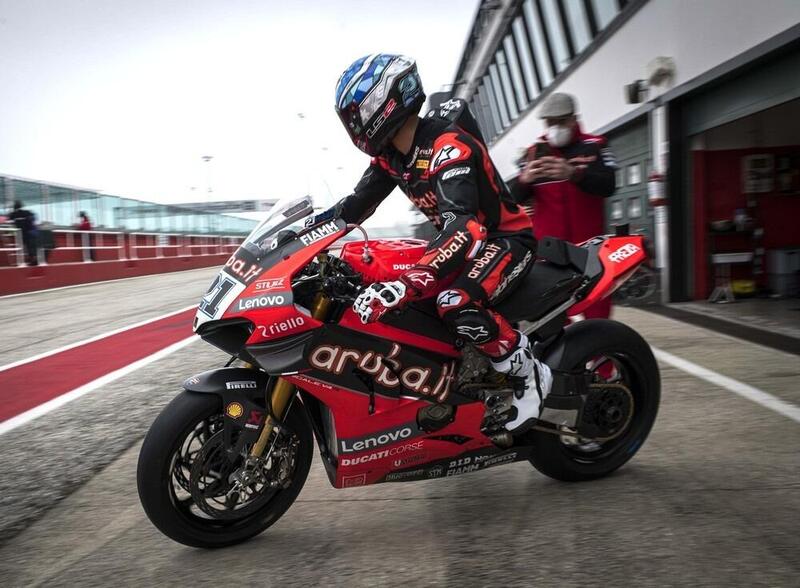 SBK.  Giornata di test a Misano per i team Barni e Aruba