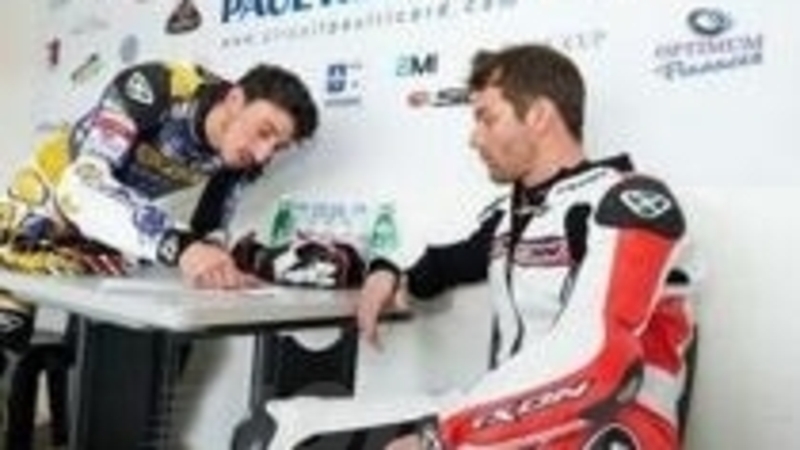 Loeb in pista con la Moto2 del Team Tech3 