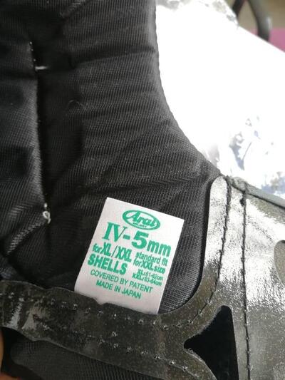 INTERNO CASCO ARAI QUANTUM TG. XL-XXL 5mm