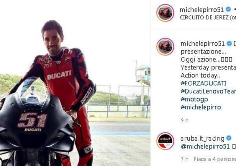 MotoGP. La Ducati Desmosedici GP21 &egrave; gi&agrave; nelle mani di Michele Pirro a Jerez [VIDEO]