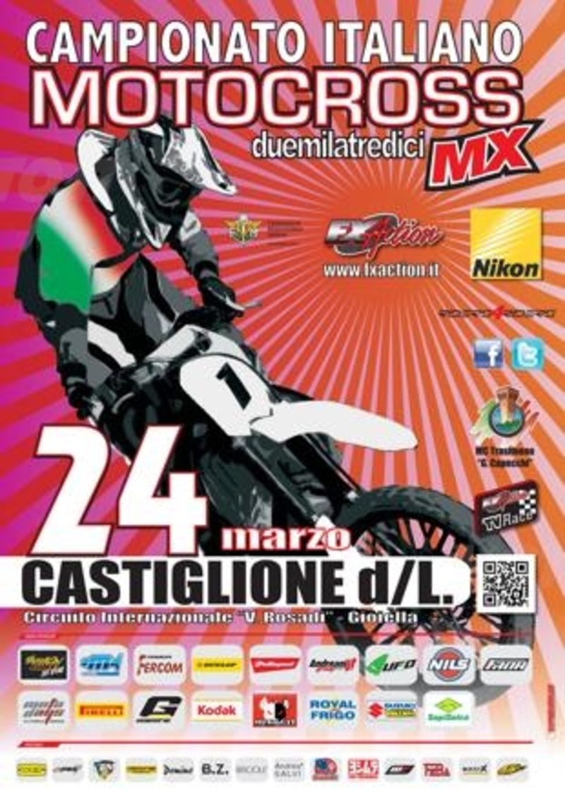 Seconda tappa del Campionato Italiano Motocross MX1 e MX2 a Gioiella