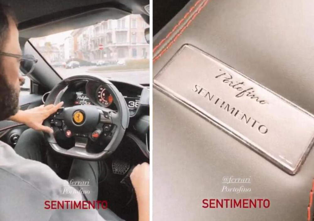 Alberto Genovese mette in vendita la sua Ferrari Portofino &quot;Sentimento&quot; e una Lamborghini