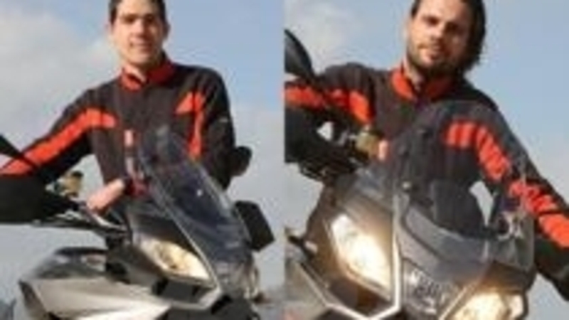 Marco Zuliani e Andrea Ricci (Aprilia): le novit&agrave; della nuova Caponord