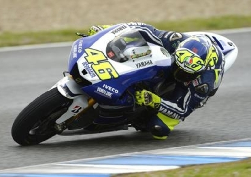 Test Jerez, Rossi: &quot;Solo in gara si vedr&agrave; il potenziale sull&#039;acqua&quot;