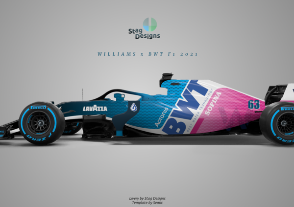 Formula 1, siete pronti a vedere la Williams color rosa confetto? 