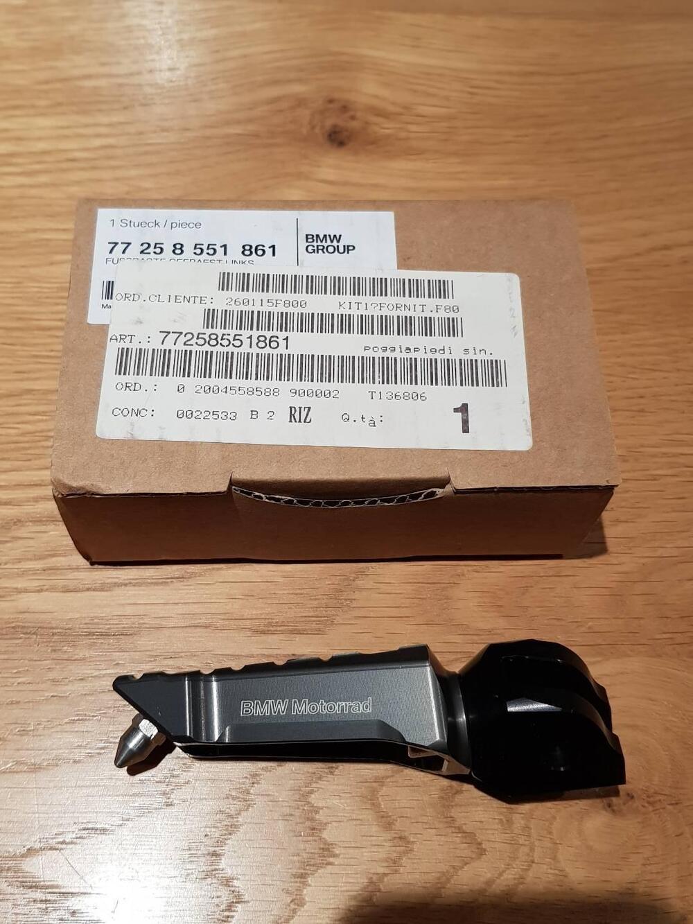 Poggiapiedi sinistro HP fresato BMW (2)