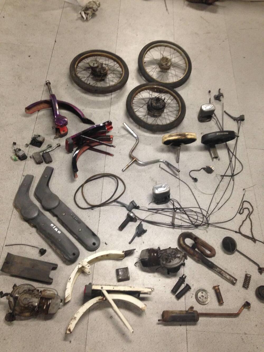 Pezzi in blocco Ciao Piaggio