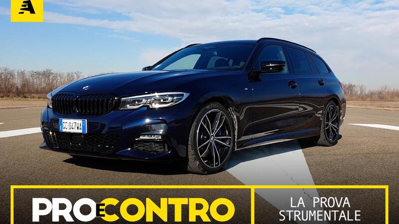 BMW Serie 3 Touring (2021), PRO e CONTRO. La prova strumentale [Video]