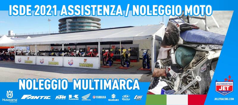 Six Days 2021: assistenza e noleggio moto con Jolly Racing