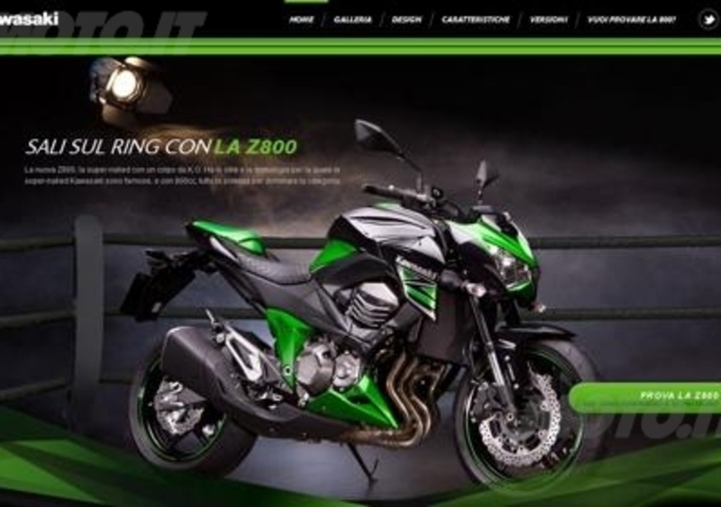 Nuovo microsito per la Kawasaki Z800