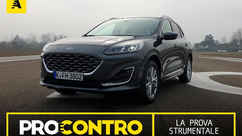 Ford Kuga Full Hybrid, PRO e CONTRO. La prova strumentale [Video]