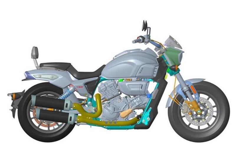 Longjia: il costruttore cinese lavora ad una cruiser 650 bicilindrica 