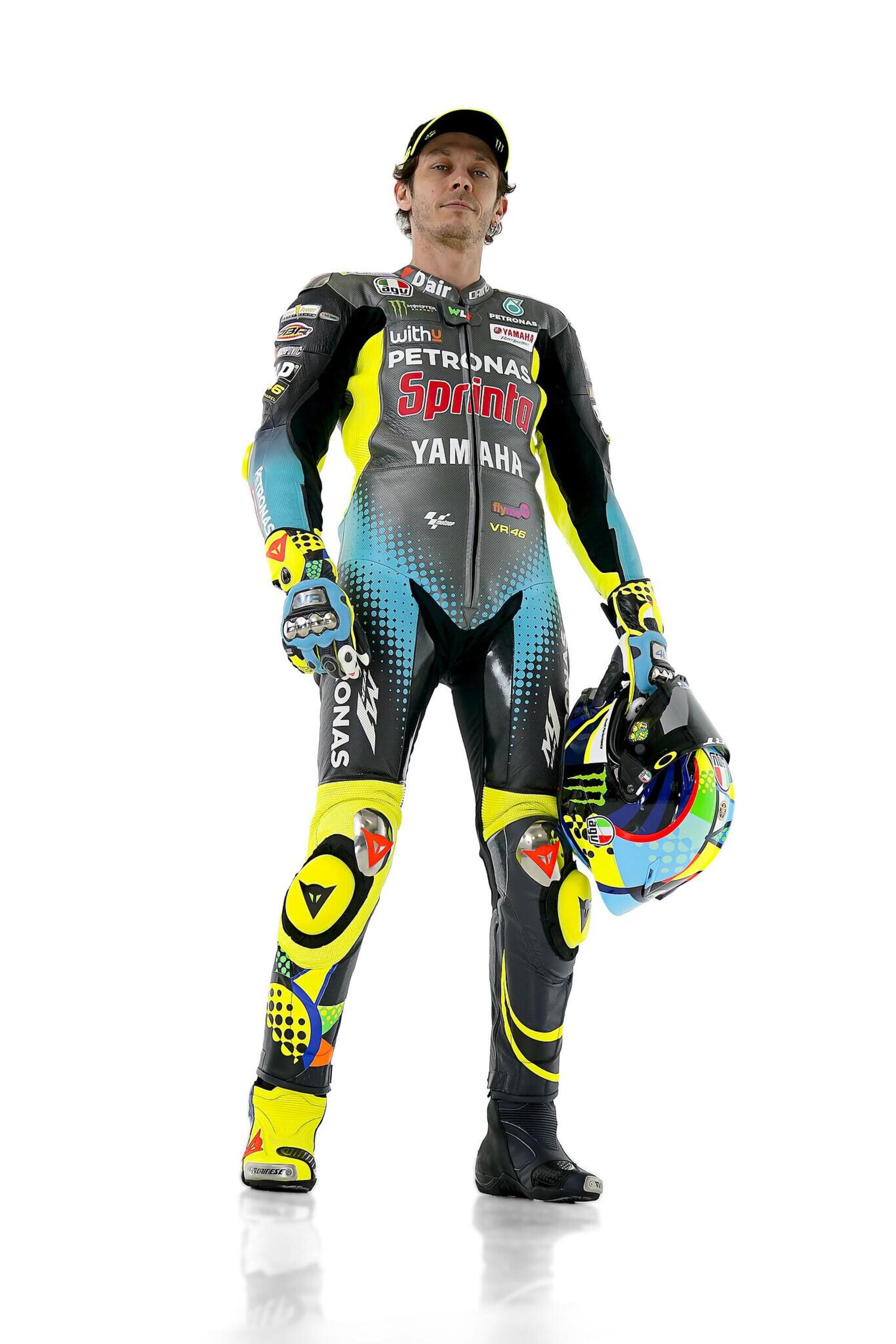 Valentino Rossi Petronas Yamaha M1 2021 new nuova colori tuta moto