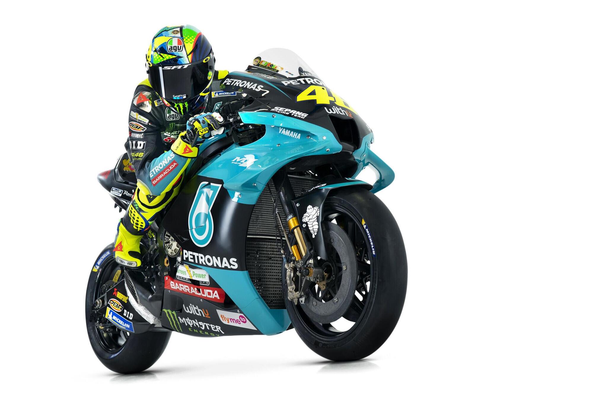 Valentino Rossi Petronas Yamaha M1 2021 new nuova colori tuta moto 3