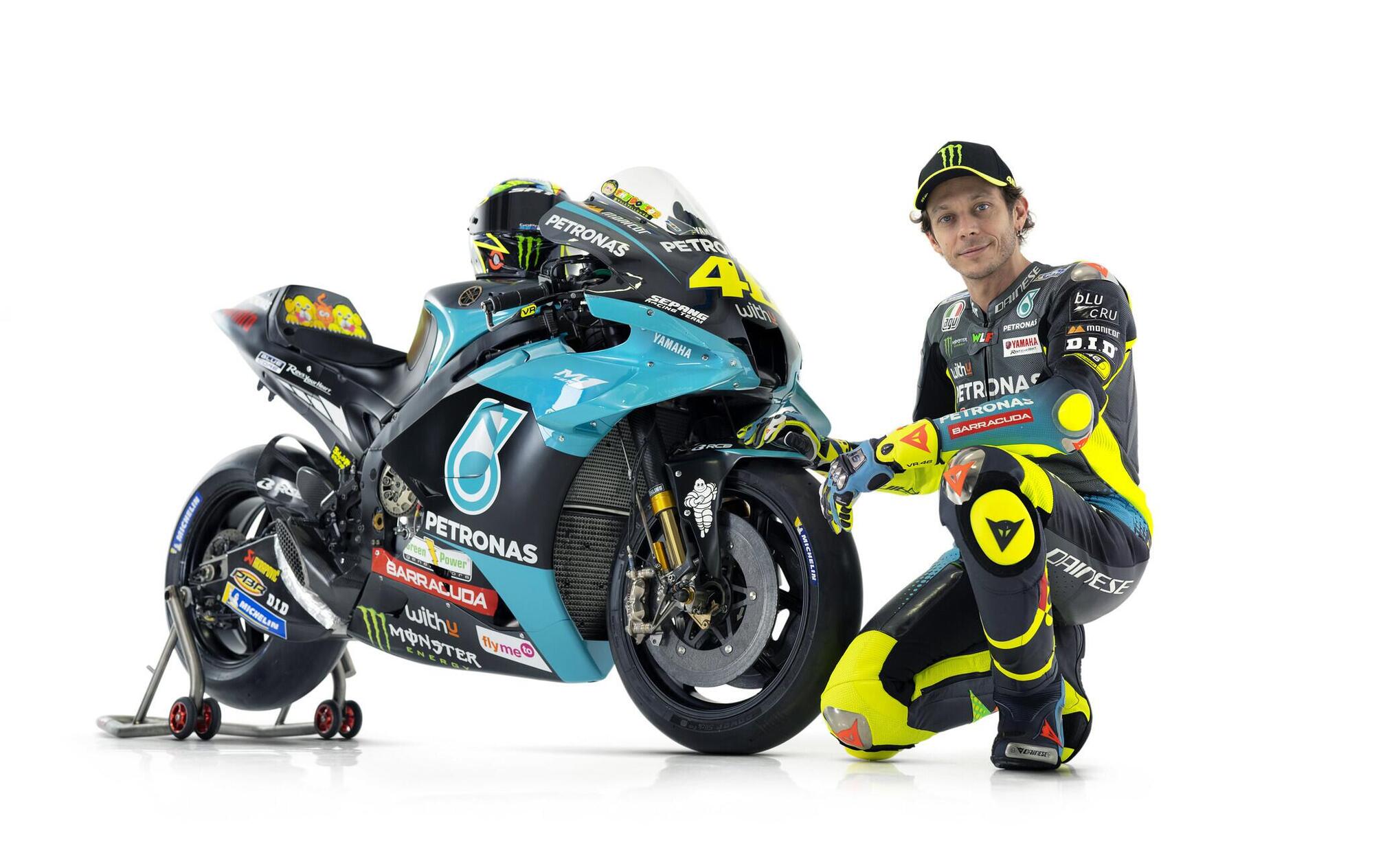 Valentino Rossi Petronas Yamaha M1 2021 new nuova colori tuta moto 5