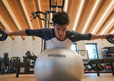 Dopo la fisioterapia, per Marc Marquez si aprono le porte della palestra