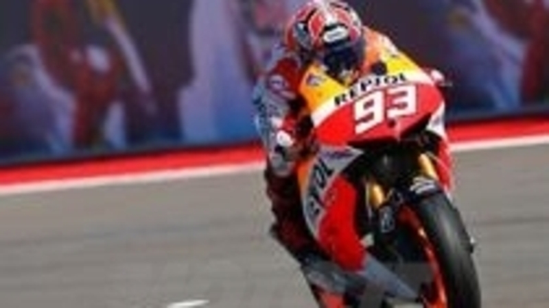 MotoGP. Marquez conquista la pole ad Austin. Rossi 8&deg;