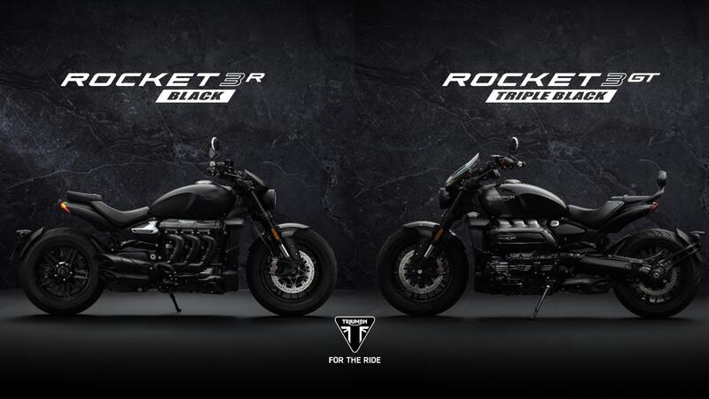 Triumph Rocket 3R Black e Rocket 3GT Triple black: tutte le informazioni