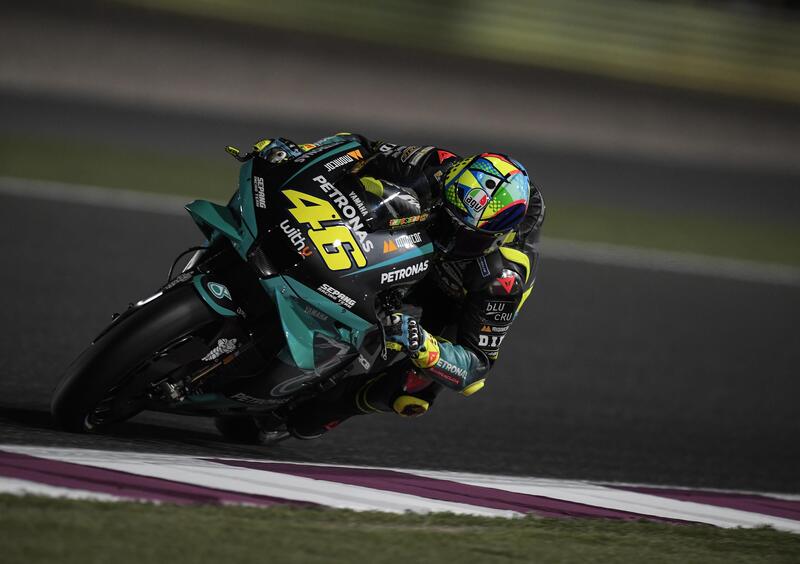 MotoGP 2021. Test Qatar/2, Day 1. Valentino Rossi: &quot;Vanno tutti come matti&quot;