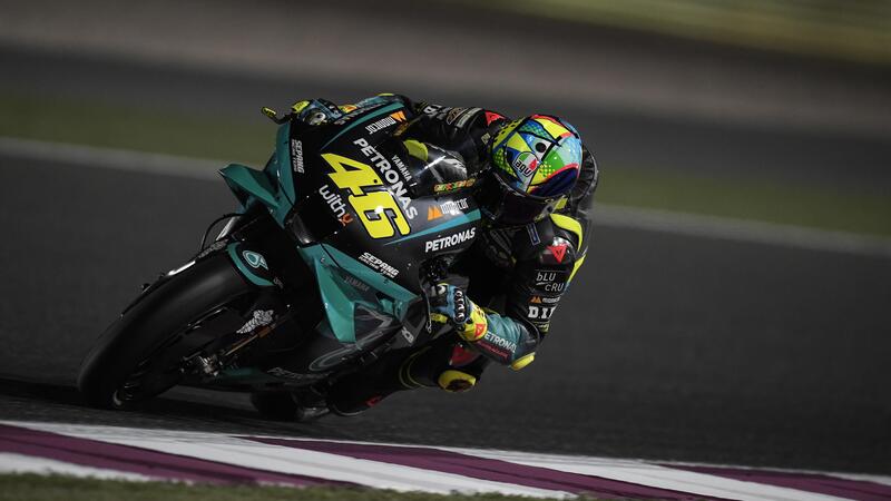 MotoGP 2021. Test Qatar/2, Day 1. Valentino Rossi: &quot;Vanno tutti come matti&quot;