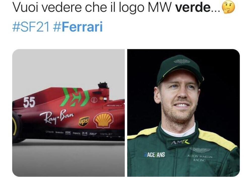 I meme pi&ugrave; belli sulla nuova Ferrari SF21 