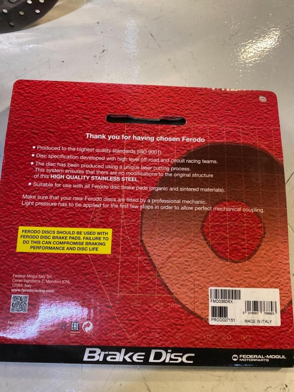 Dischi ferodo per kawasaki z1000sx ecc. (2)