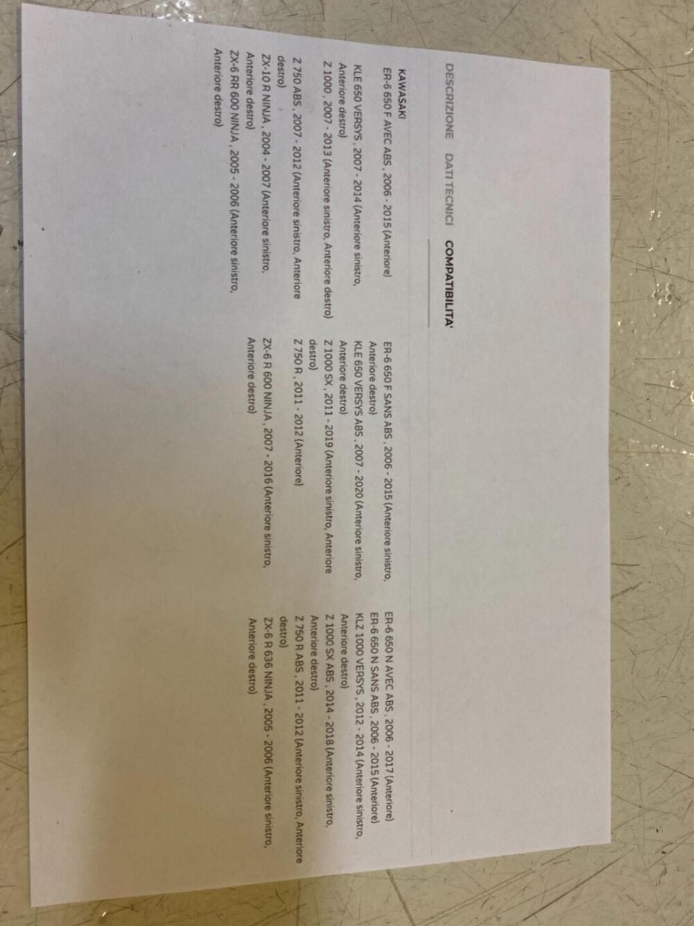 Dischi ferodo per kawasaki z1000sx ecc. (4)