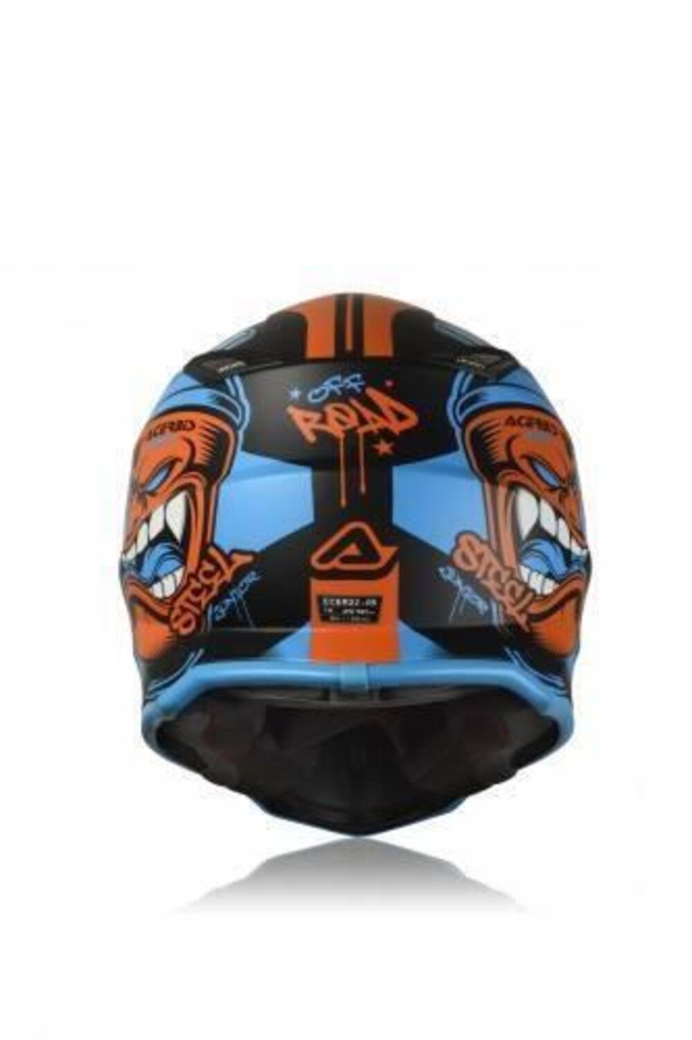 NOVITA'!! CASCO JUNIOR STEEL KID - 0023425253 Acerbis (2)