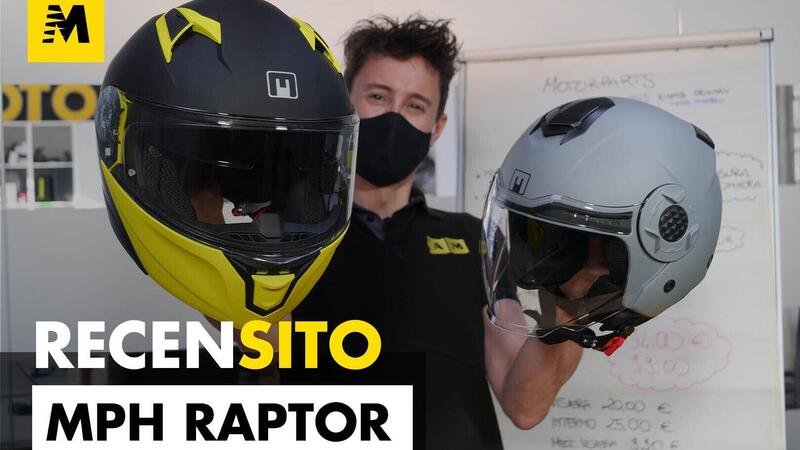 Mph Raptor. Recensione casco modulare P/J a meno di 100 euro!