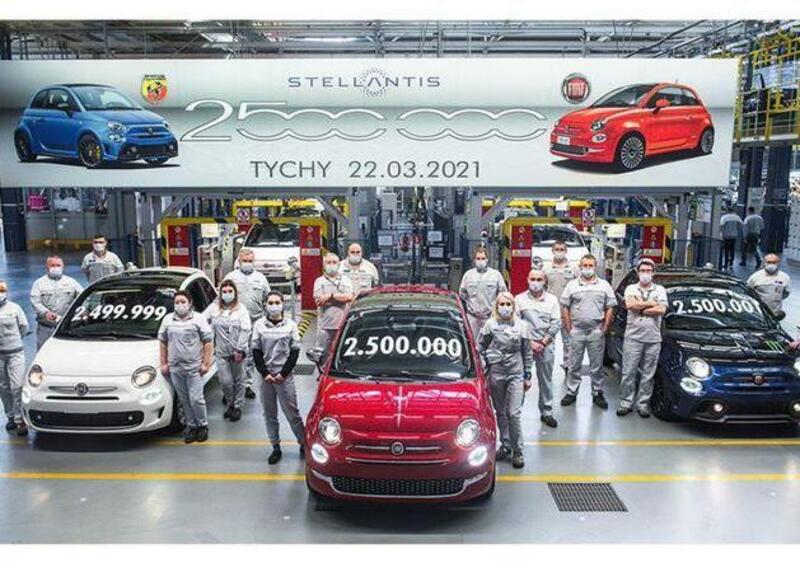 Fiat 500, prodotto a Tychy l&#039;esemplare numero 2.500.000