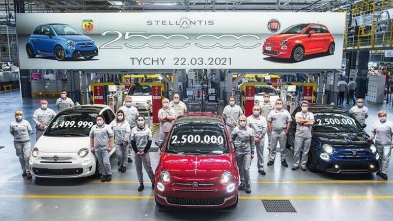 Fiat 500, prodotto a Tychy l&#039;esemplare numero 2.500.000