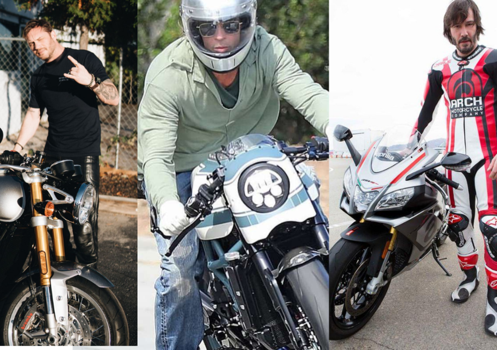 Brad Pitt, Tom Hardy e Keanu Reeves: tre modi di essere motociclisti