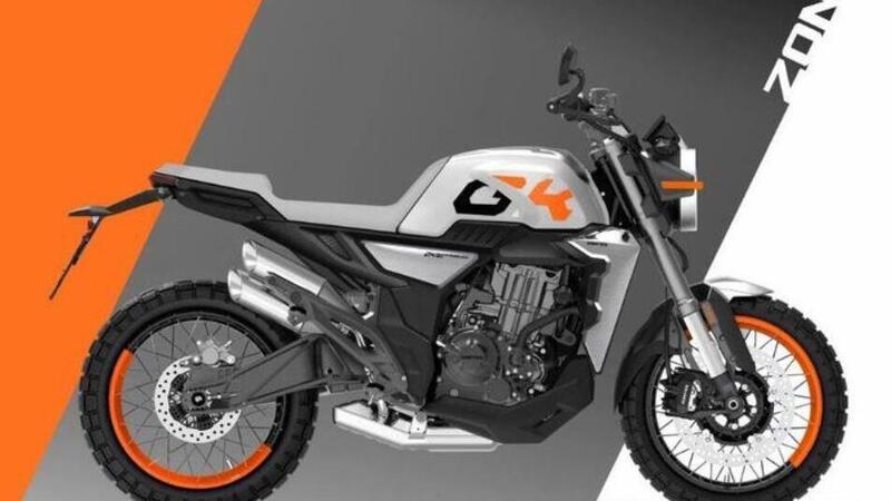 Zontes 350 GK. Il concept di una ipotetica Scrambler