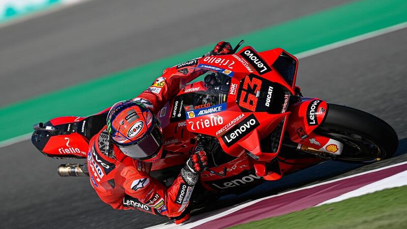 MotoGP 2021, GP del Qatar/1. A Pecco Bagnaia la prima pole della stagione