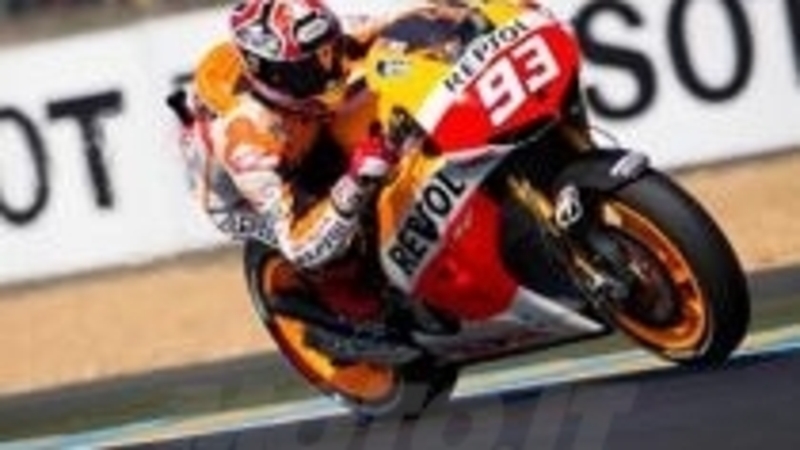 MotoGP Le Mans. Prove libere 3, Marquez impressionante