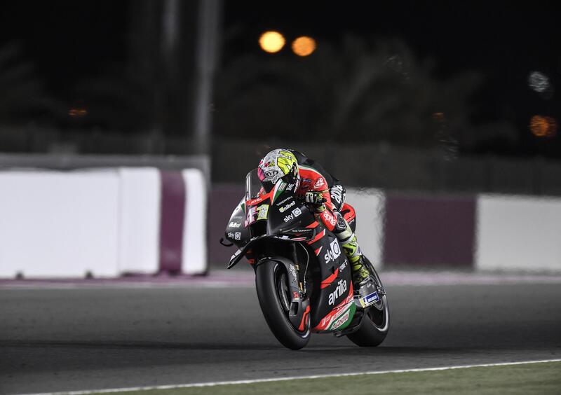 MotoGP 2021, GP Qatar/2 FP1: Aprilia davanti a tutti