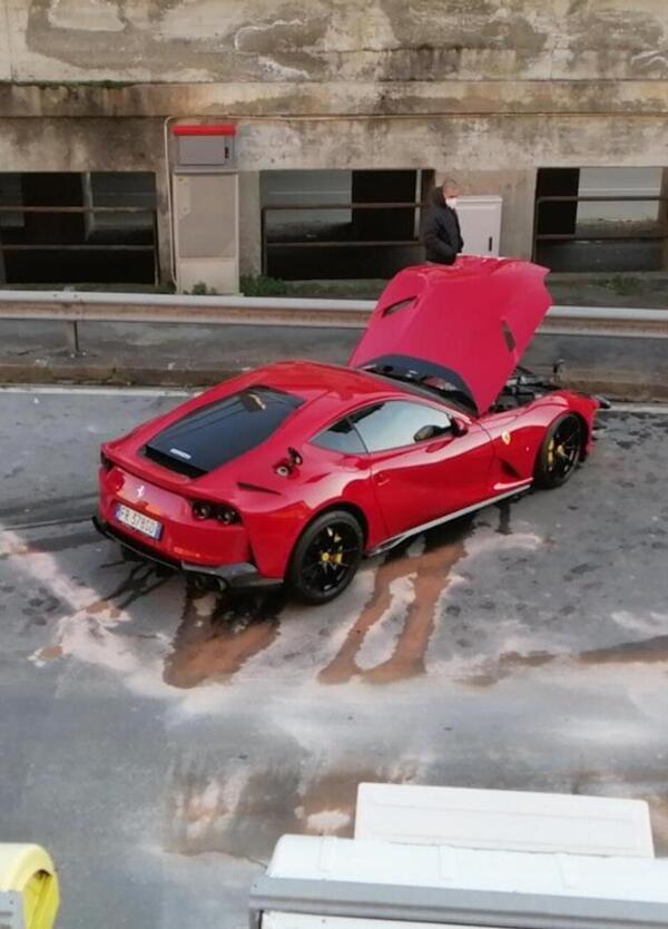 La Ferrari distrutta di Marchetti? &quot;&Egrave; scoppiata una gomma&quot;, parola di chi la guidava