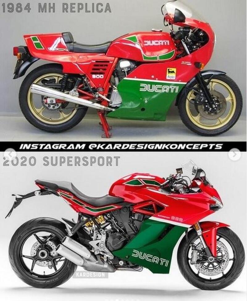 Kardesignkoncepts: le grafiche degli anni &#039;80 e &#039;90 su moto attuali [GALLERY]