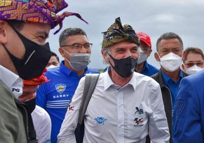 Franco Uncini e Loris Capirossi in Indonesia per un sopralluogo al cantiere del Mandalika Circuit