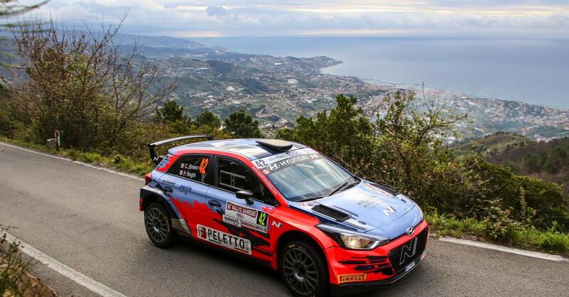 CIR 2021. Rallye Sanremo. Indizi di Breen e Nagle (Hyundai)