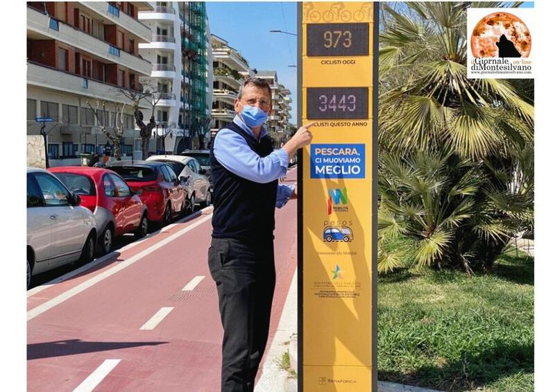 Pescara, arrivano le ciclabili con display e totem per monitorare traffico