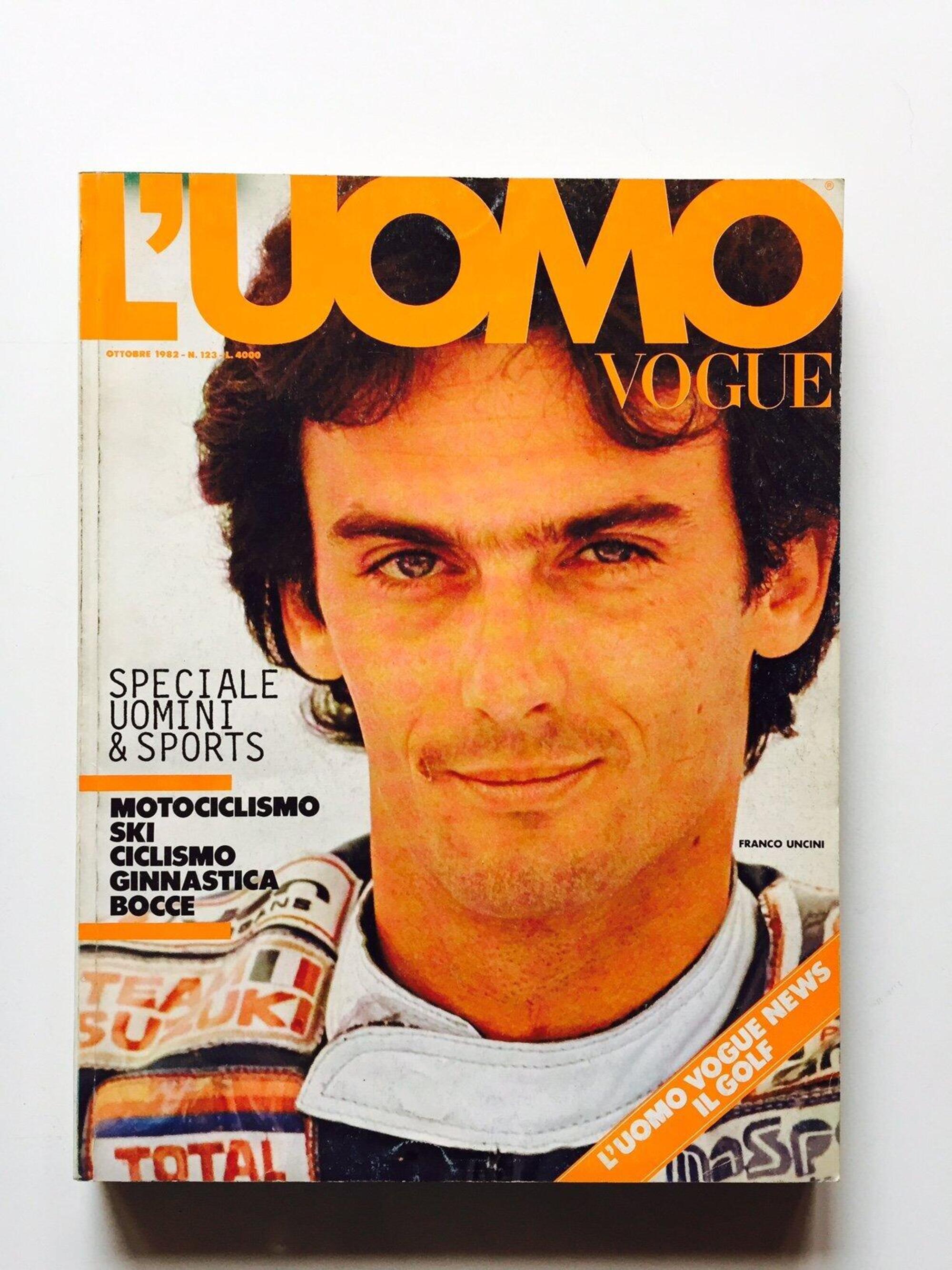 Franco Uncini L&#039;Uomo Vogue 1983