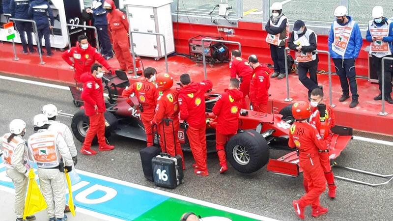 F1, GP Emilia Romagna 2021, Ferrari bicchiere mezzo pieno