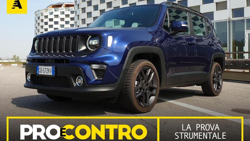 Jeep Renegade 4xe ibrida plug-in, PRO e CONTRO. La prova strumentale [Video]