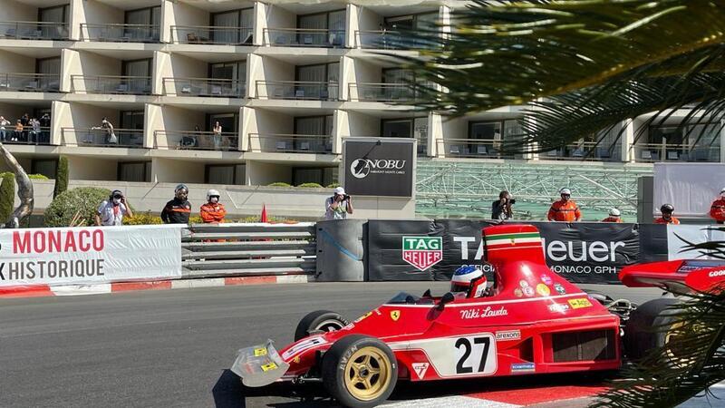 Monaco Gran Prix Historique, Jean Alesi in pista con la Ferrari di Niki Lauda
