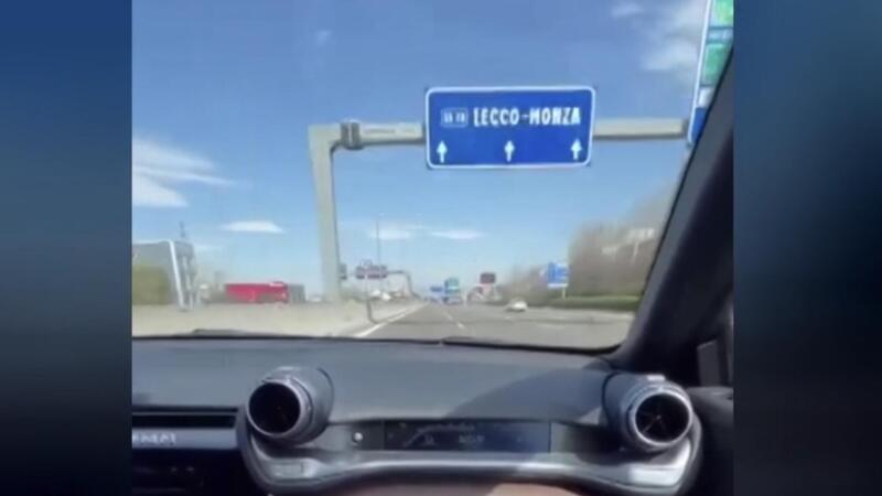 Ferrari a 250 km/h a Cinisello | La GTC4 &quot;semina il panico&quot; in Brianza