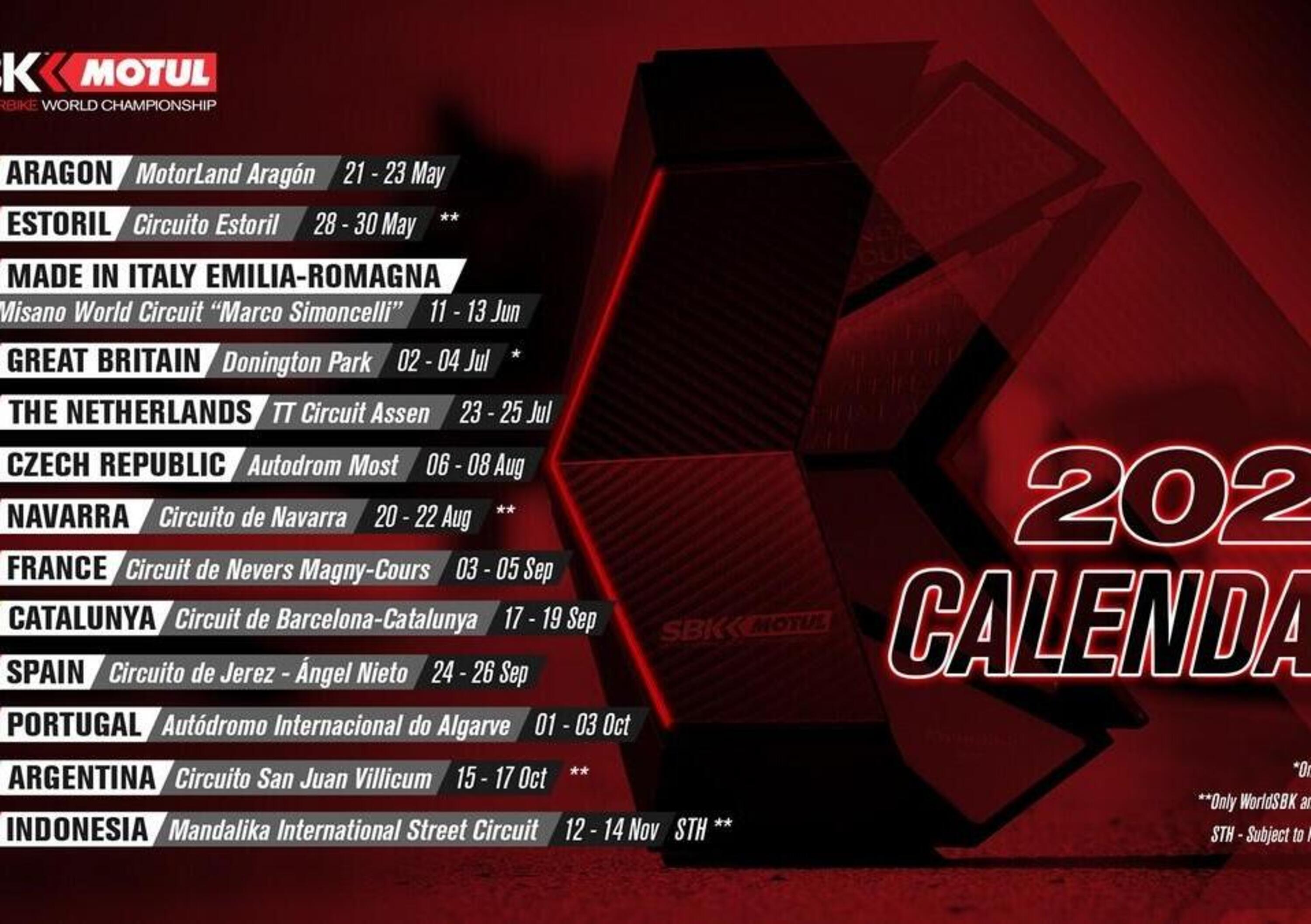 Calendario SBK. Entra il circuito di Most. Phillip Island se ne