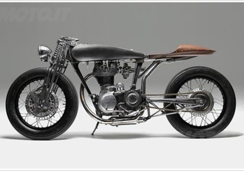 Hazan Motorworks, opera d&#039;arte su base Royal Enfield 500