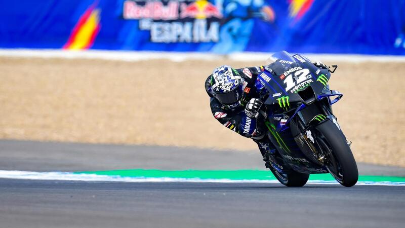 MotoGP 2021, GP di Spagna a Jerez. Maverick Vinales &egrave; il pi&ugrave; veloce del warm up